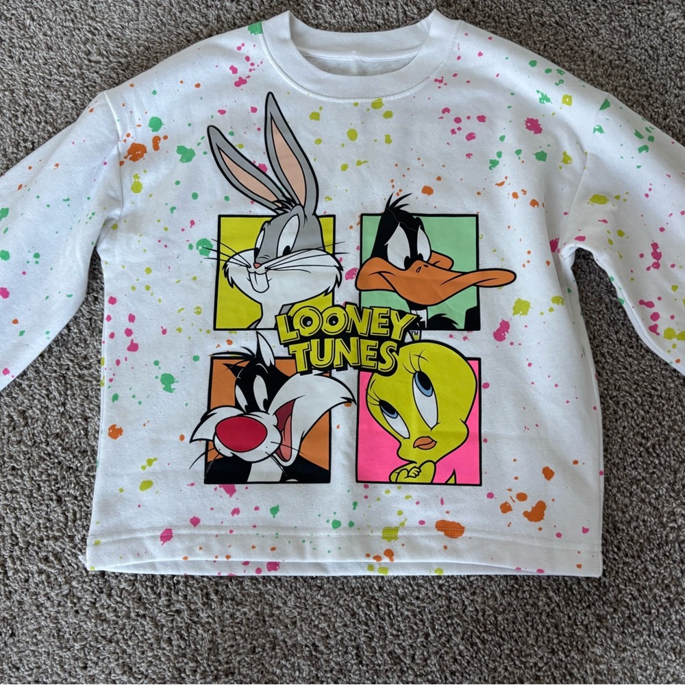 Warner Bros. White Looney Tunes Kids Sweatshirt
